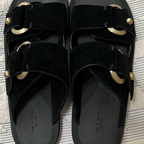 rag & bone
Arc Flat Leather suede Slides - Picture 6 of 7